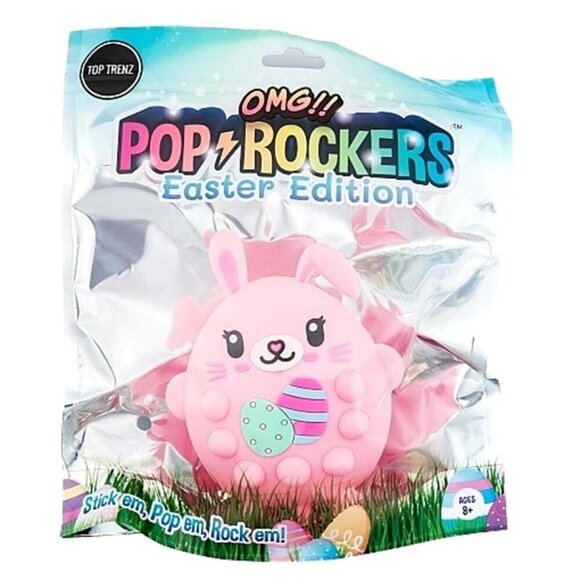 OMG Pop-It Rockers Easter Edition - Pink Bunny Fidget Toy - Picture 1 of 4